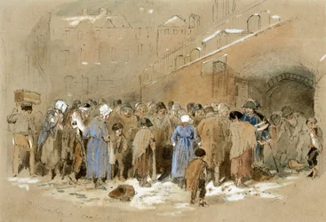 The Distribution of Coals (akvarel og bodycolour på papir)