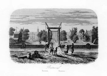 Batavia Jakarta, Indonesien, c1840.