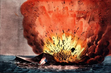 Den amerikanske borgerkrig (1861-1865): Slaget ved Hampton Roads 8.-9. marts