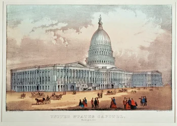 Capitol i Washington (farvetryk)