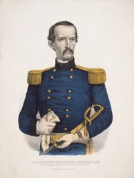 brig.-genl. Michael Corcoran fra den irske brigade afdøde oberst i det galante N.Y. "Sixty Ninth"