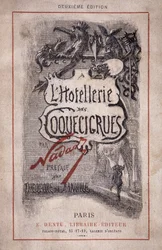 Book "Hotelleriet les coquecigrues". Blyantsnoter, forord af Theodore de Banville
