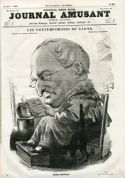 Forside til "Le Journal Amusant", 05. maj 1859 (gravering)
