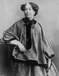 Fransk forfatter George Sand (1804-1876), foto af Nadar 1864