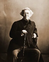 Portræt af Camille Corot, maler 1796-1875 (foto)
