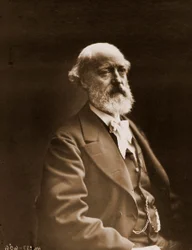 Portræt af Eugene Viollet-le-Duc (Viollet le Duc) (1814-1879), arkitekt og akvarel 1814-1879 (foto)