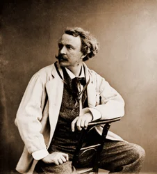 Portræt af Felix Tournachon kendt som "" Nadar" 1820-1910 (foto)