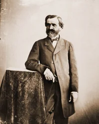 Portræt af Giuseppe Verdi, musiker 1813-1901 (foto)