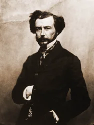 Portræt af Maxime Du Camp, forfatter 1822-1894 (foto)