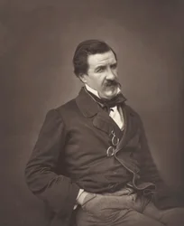 Champfleury født Jules François Felix Fleury-Husson, fransk kritiker og romanforfatter, 1821-1889, ca. 1855