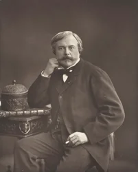 Edmond de Goncourt fransk forfatter og kritiker, 1822-1896, ca. 185376.