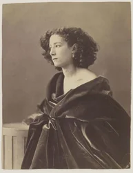 Portræt af Sarah Bernhardt 1844-1923, 1864.