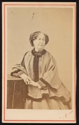 Portræt af George Sand (1804 - 1876), fransk forfatterinde, i atelieret