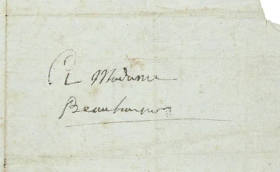 Brev til Josephine de Beauharnais