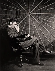 Portræt af Nikola Tesla, 1890