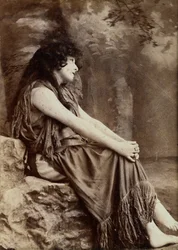 Portræt af Sarah Bernhardt i en New York-produktion