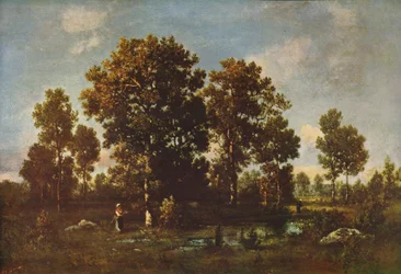 Solrige dage i skoven, c1850, c1915