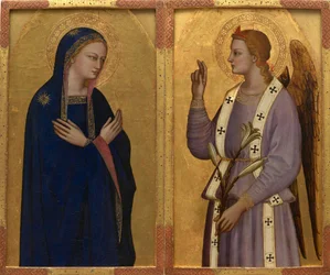 Bebudelsen, ca 1350.
