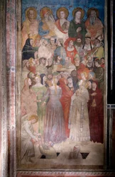 Opstandelse af de udvalgte (fra Dantes guddommelige komedie) - Fresco, ca. 1360