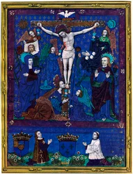 Plaque, emaljemaling på kobber, 1503, 1931