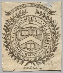 Bogskilt: Seal of Harvard College
