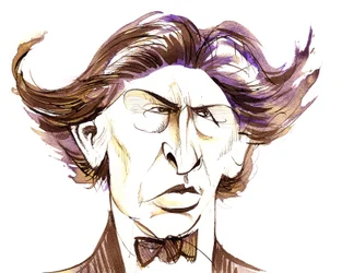 Ferruccio Busoni - farvekarikatur