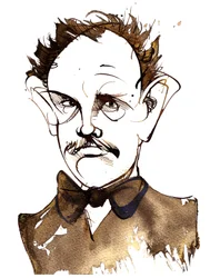 Richard Strauss, tysk komponist og dirigent (1864-1949); karikatur