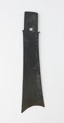 Gaffelmejsel (zhang), Qijia-kultur, ca. 2500-2000 f.Kr. (jade (nephrit))