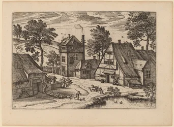 Landsby med Dam
