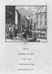 Lemlæstelsen af Marie Thérèse Louise de Savoie-Carignan, prinsesse af Lamballe, den 3. september 1792