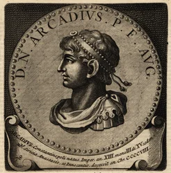Portræt af den romerske kejser Arcadius.