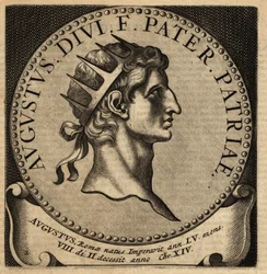 Portræt af den romerske kejser Augustus.