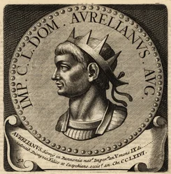 Portræt af den romerske kejser Aurelian.