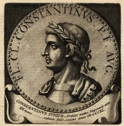 Portræt af den romerske kejser Konstantin II.