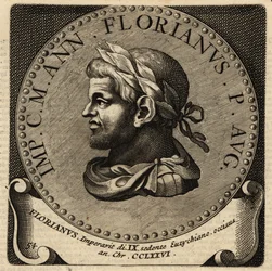 Portræt af den romerske kejser Florianus.