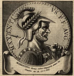 Portræt af den romerske kejser Maxentius.