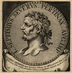 Portræt af den romerske kejser Septimius Severus.