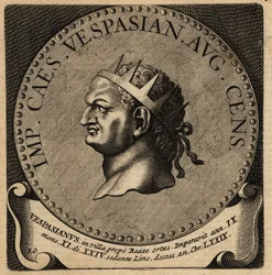 Portræt af den romerske kejser Vespasian.