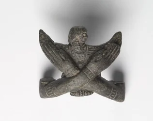 Bronzebeslag fra en "Shawabty Bundle": Krydsede arme, sent 18. til tidligt 19. dynasti, ca. 1336-1256 f.Kr.