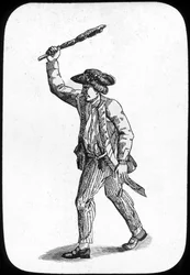 Britisk sømand med kølle, 1779