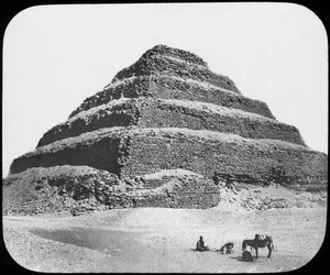 Trappet pyramide af kong Djoser, Saqqara, Egypten, c1890