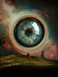 Astronaut møder det kosmiske øje