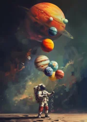Astronautens planetballoner