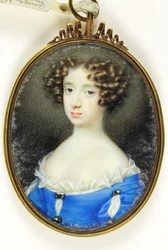 Anne Villiers, Madame Bentinck (akvarel på elfenben)