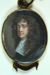 Sir Peter Lely (akvarel på elfenben)