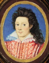 John Harington, 2nd Lord Harington of Exton (akvarel på vellum)