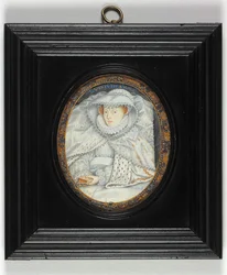 En dame traditionelt identificeret som Mary Queen of Scots (emalje)