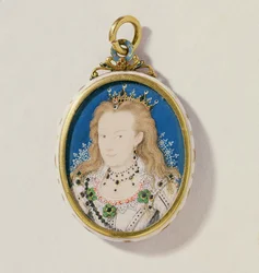 Frances Howard, hertuginde af Richmond og Lennox, ca. 1605-10 (wc på vellum)
