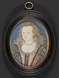Portrait of a Lady, ca. 1605-10 (gouache en vellum lagt på kort)