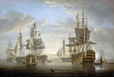 Den flåde af krigsskibe, som Horatio Nelson (1758-1805) var kaptajn på under revolutions- og napoleonskrigene (1793-1805).